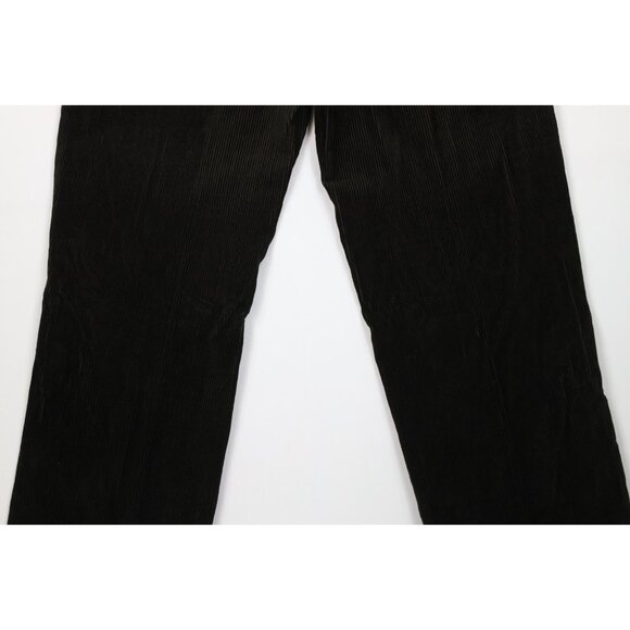 Vintage 90s Nautica Mens 36x34 Faded Heavy Wide Leg Corduroy Chino Pants Green - Picture 11 of 13